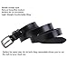 JasGood Skinny Jeans Leather Belt for Women Luxury Dress Belts With Classic Buckle