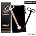 PILPOC Candle Wick Trimmer, Wick Clipper, Wick Cutter, Candle Accessory, Polished Stainless Steel Wick Trimmer, Exclusive Complete Gift Set (Black)