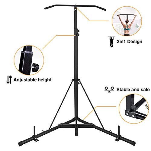BotaBay Folding Heavy Bag Stand Boxing Stand with Pull Up Bar Portable