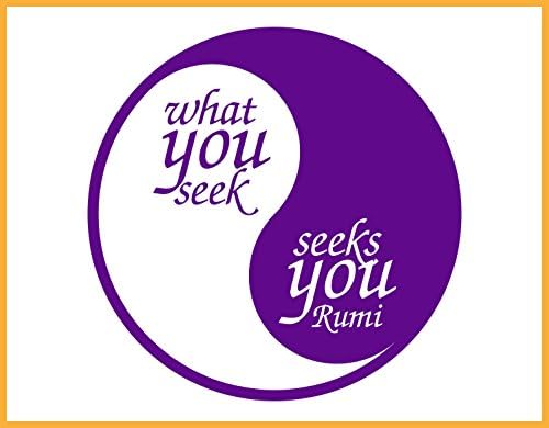 What you Seek Seeks You Vinyl Wall Decal LARGE