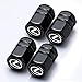 Goshion 4 Pcs Tire Valve Stem Caps (4pcs) Car Tire Valve Stem Air Caps Cover for Lexus Black