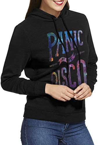 GUOZX Womens Panic at The Disco Fashion Hoodie Sweatshirt Black