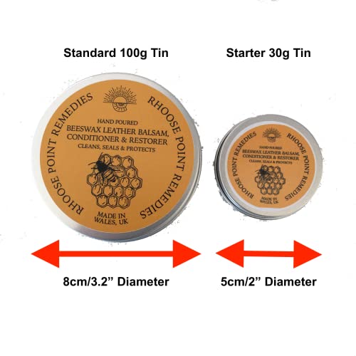 Beeswax Leather Conditioner Restorer & Polish Hand Poured British