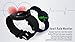 Bluetooth 4.0 Waterproof Smart Bracelet Bands Sport Watch Fitness Tracker Waistband with Heart Rate Monitor for IPhone Android Smartphone (Black)