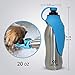ATLIN Dog Water Bottle - 304 Stainless Steel and Silicone - Leak-Proof Dog Bottle is Great for Walking, Hiking, Running and The Dog Park – 20 oz for Large, Medium or Small Dogs