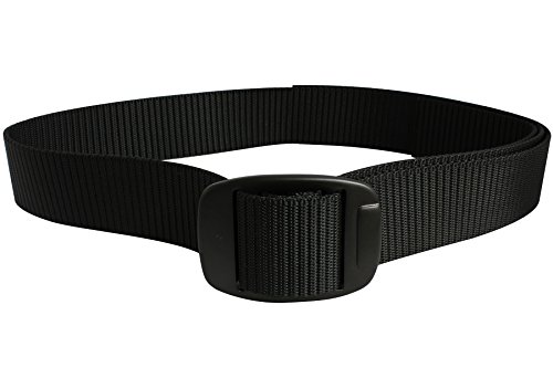 Bison Designs Duty Infinite Adjustability 44mm Ribbed Webbing Reversible Belt, Black, X-Large/46-Inch Waist