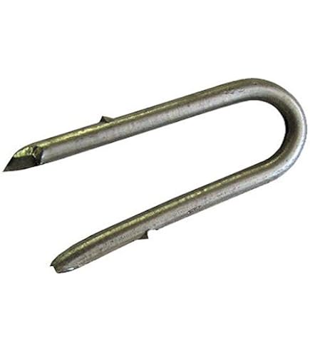 9 Gauge Fence Stapler Double Barb Lock Staple - Double Barbed Fence ...