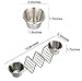 Premium Taco Holder Stand Rack 2 Pack Bundle with 4 Sauce Cups, Stainless Steel Stackable Taco Stand for Soft and Hard Shell Taco, Oven, Grill, Dishwasher Safe