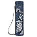 Gonex Yoga Mat Bag, Yoga Mat Carrier Full-Zip Exercise Carry Bag for Women with 2 Multi-Functional Cargo Pockets Extra Wide Adjustable Shoulder Strap, Peacock Dark Bluethumb 1