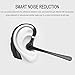 Bluetooth Headset,AOKII Wireless Bluetooth 4.1 In Ear Earpiece Earbuds Earphones Headphones with Noise Reduction,Hands Free with Mic for Office/Business/Workout/Driver/Trucker (Black)
