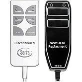 Serta Motion Essentials II (2nd Generation) Linak hb12012-00 Replacement Remote for Adjustable Bed