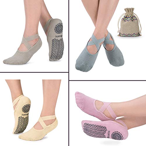 Ozaiic-Yoga-Socks-for-Women-Non-Slip-Grips-Straps-Ideal-for-Pilates-Pure-Barre-Ballet-Dance-Barefoot-Workout Ozaiic-Yoga-Socks-for-Women-Non-Slip-Grips-Straps-Ideal-for-Pilates-Pure-Barre-Ballet-Dance-Barefoot-Workout
