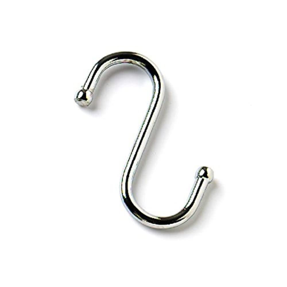 Merriway BH05331 (2 Pcs) Kitchen S-Hook Chromed 100mm - Pack of 2 Pieces