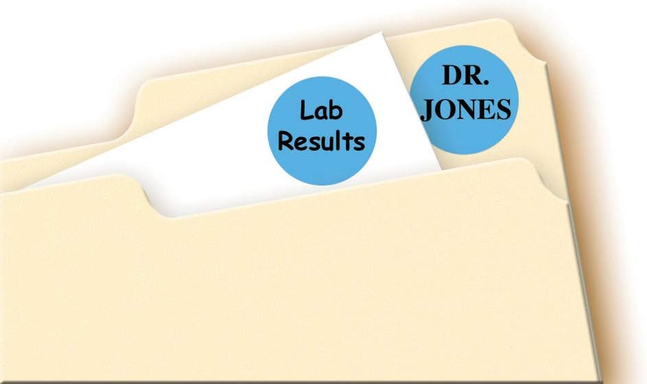 Avery Print/Write Self-Adhesive Removable Labels, 0.75 Inch Diameter, Light Blue, 1, 008 per Pack (5461) (05461) : All Purpose Labels : Office Products