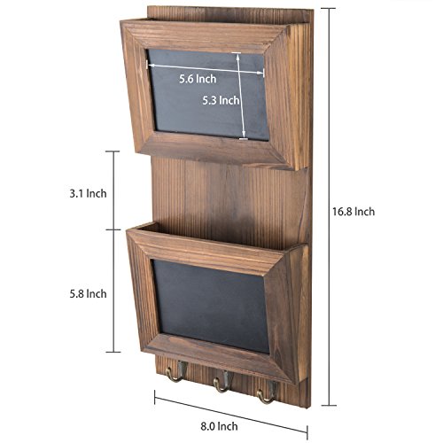 6 MyGift+Wall+Mounted+Sorter+Chalkboard+Panels