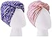 Turbie Twist Microfiber Hair Towel (2 Pack) Signature Prints Pink-Purple