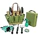 Garden Tool Tote Solid Bag with 11 Piece Hand Tools,Best Gardening Gift Set Organizer with Vegetable Garden Tool Kit,Free Kneeler Pad,Digging Claw Gloves and All Necessary Gardening Accessoriesthumb 3
