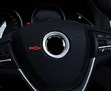 Eppar® Decorative Steering Wheel Logo Trim for BMW X1 X3 X4 X5 X6 Z3 Z4 i3 i8 Z8 E63 E64 F20 F21 F25 E81 E84 E85 E86 E89 E34 E38 F10 F11 F30 F31 F10 E87 E88 E82 E36 E46 E90 E91 E92 E93 E39 E30 E32 E60 E61 E65 E66 F01 F02 M3 M4 M5 M6 F06 F07 (Silver)