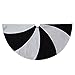 Gireshome Patchwork Black and White Polar Fleece Lollipop Design Christmas/Halloween Tree Skirt ,Xmas Tree Decoration Merry Christmas Supplies Christmas Decoration-36inch