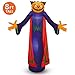 Joiedomi 8 FT Halloween Inflatable Pumpkin Wizard with Build-in LEDs Blow Up Inflatables for Halloween Party Indoor, Outdoor, Yard, Garden, Lawn Decorations