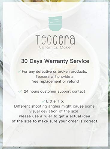 image for Teocera 10 Ounce Porcelain Bowl Set, Small Bowls - A Healthier Way for