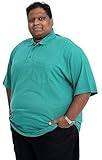 Louie James Big and Tall Size Plain Polo with Chest Pocket Cotton Rich T-Shirt Top Large Size Fit
