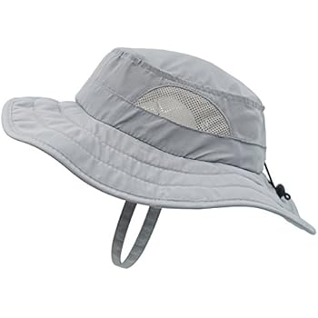 Connectyle Kids UPF 50+ Mesh Safari Sun Hat UV Sun Protection Hat Summer Daily Bucket Play Hat,48-54cm