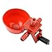 Afco 5Pcs Poultry Feeding Water Drink Cup Drinker Automatic Bird Chicken Fowl Bowl for Cage Hanging size 6cm x 4.3cm x 9cm (red)thumb 4
