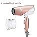 1875W Lightweight Negative Ions Hair Blow Dryer with Concentrator Nozzle 2 Speed and 3 Heat Settings Cool shot button DC Motor