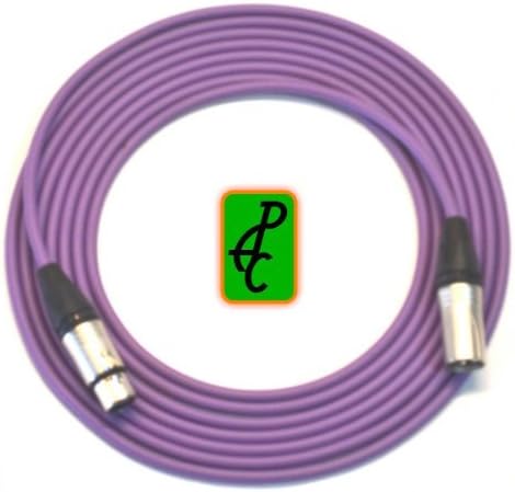 30 ft Canare Quad Patch Cable Violet Neutrik XLR Male - Female