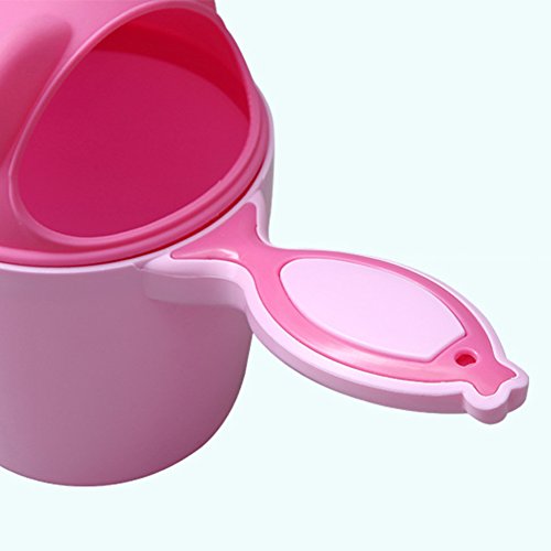 Per Baby Bath Waterfall Rinser Water Scoop Lovely Cartoon Bear Thickened Ladle Shower Sprinkler For Baby Bathe Shampoo Rinse Cup Hair Washing &Dabble-Pink - Thumbnail 5