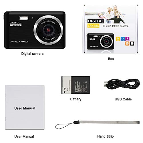 image for KIDSCAM HD Digital Camera, Rechargeable Mini Digital Camera Camera wit