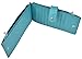 RFID Blocking Womens Leather Bifold Wallet Thin Zipper Card Holder Wallet Purse (Blue)