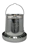 Harris Farms 1000293 Galvanized Hanging Poultry Feeder, 15 lbs, Metal