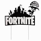 Autude Happy Birthday Cake Topper - Video Game Birthday Party Supplies for Game Fans