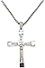 Fast Five Inspired Dominic Torreto Style Silver Tone Cross Necklace - Vin Diesel Cross