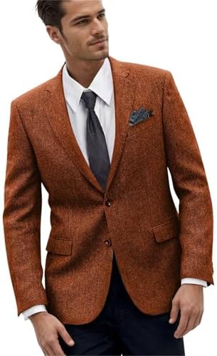 Men's Plaid Suit Blazer Plus Size Fat Men Business Casual Daily