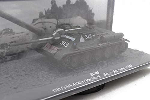 Legierungs-Tank-Modell, Gepanzertes Fahrzeug Modell Deutschland SU-85 Tank Replik 1/72 Militärkollektion Modell… – Bild 5