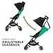 gb Pockit+ Lightweight Baby Stroller, Umbrella Stroller, Collapsible, Travel-Friendly, Folds into Backpack, Fits in Overhead Compartments, Reclining Seat, UPF50+ Sun Canopy, Laguna Blue , 28x18.5x39.8 Inch (Pack of 1)