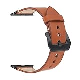 Apple Watch Band ,Vintage Vegetable Tanned Leather Watch Band For I Watch 42mm With Black Adaptor Light Brown