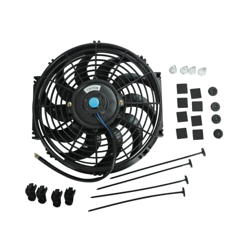 12" inch Slim Fan Push Pull Electric Radiator Cooling Fans 12V Mount