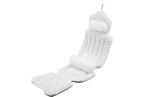 Bathtub Full Body Bath Pillow with Headrest Bathtub Pillow Waist Mop Support Anti-Slip Bathtub Bath Cushion