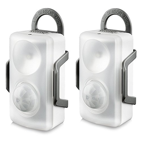 [2 pack] qpau led motion sensor light, portable led bat…