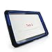 [Rhino]Black Blue Heavy Duty rugged impact Hybrid Case with Kickstand Case For Samsung Galaxy Tab 2 LTE 10.1