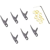 Swhacker #265 Levi Morgan Series Replacement Blades, 100 Grain, 2" Cut, Stainless Steel Broadhead Replacement Blades, 6 Pack