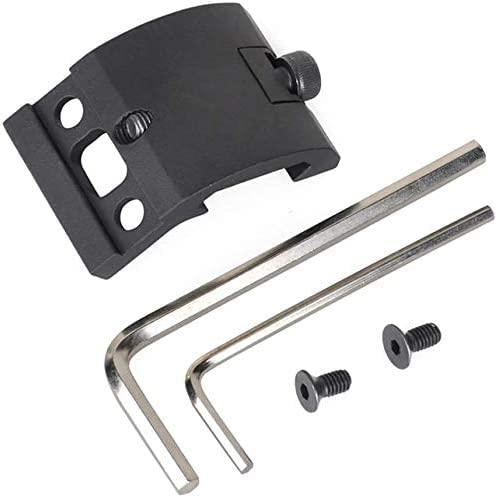 SBGJMY Tactical Ultra Low Profile 45 Degree Offset Side Picatinny Rail Mount for M300 M600 Flashlight,Lightweight Weapon Gun Airsoft Accessories Picatinny Gun Rail Anti-Rust Flashlight Mount (Black)