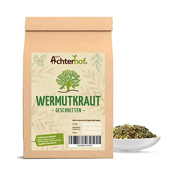 Wermutkraut geschnitten 500g | Bitterkraut | Wermutkraut-Tee | Wermut geschnitten als aromatisches Würzmittel oder Tee…