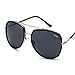 Quay Australia NEEDING FAME Women's Sunglasses Bold Aviator - Black/Smoke