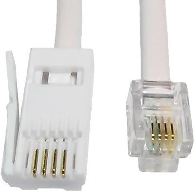 2m BT to RJ11 4 Pin Fax Modem Cable Cord Lead