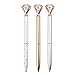 Gbell 3PC Fashion Girl 19 Carat of Diamond Ballpoint Pen, Crystal Big Metal Pen School Supplies for Girls (Multicolor)